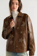 MOTHER The Zip It Vegan Leather Jacket
