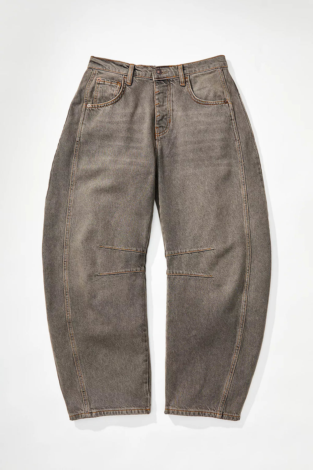 We The Free Good Luck Mid-Rise Barrel Jeans