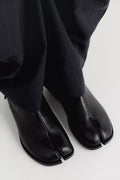 All Black Split-Toe Chelsea Boots