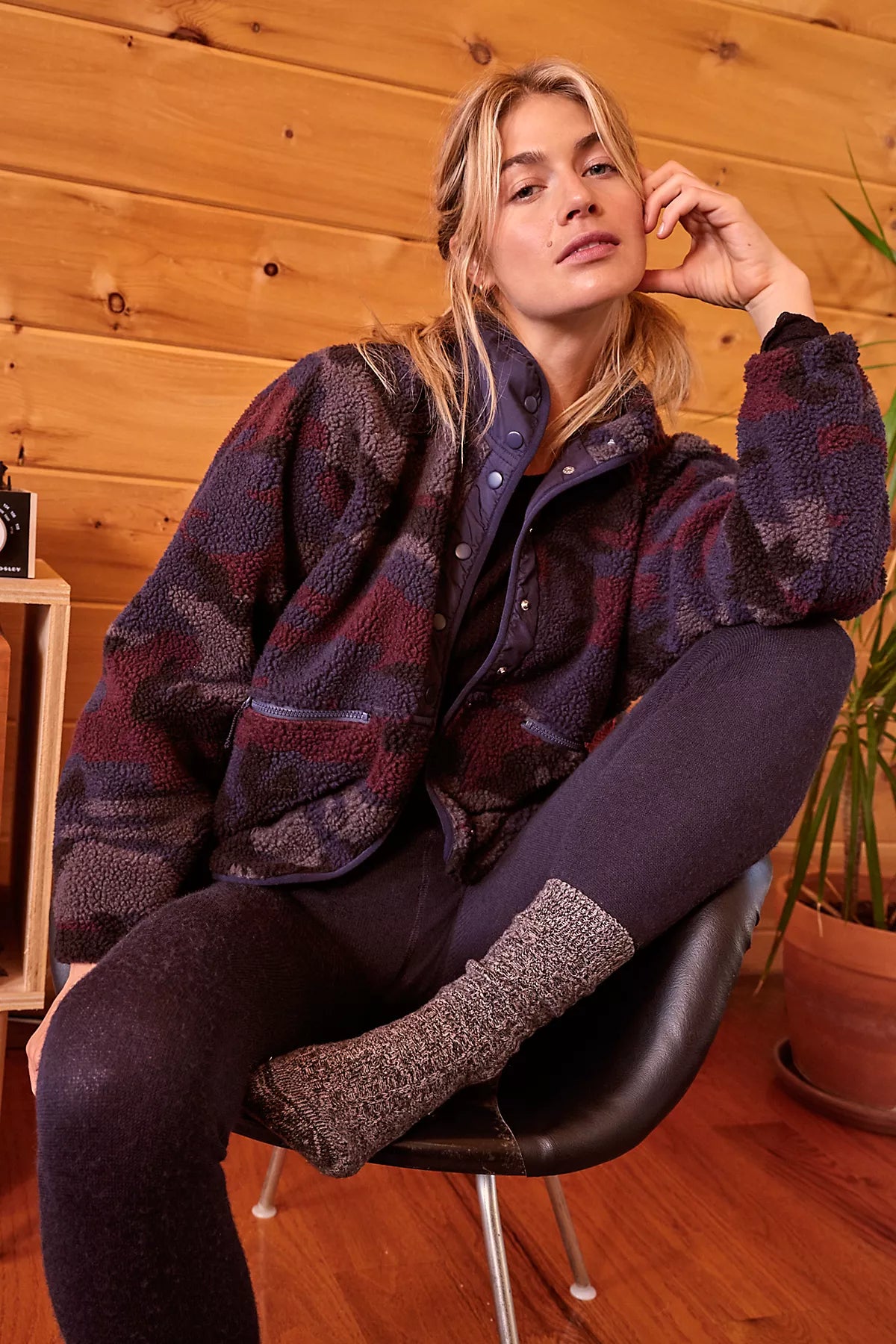 Hit The Slopes Printed Fleece Jacket