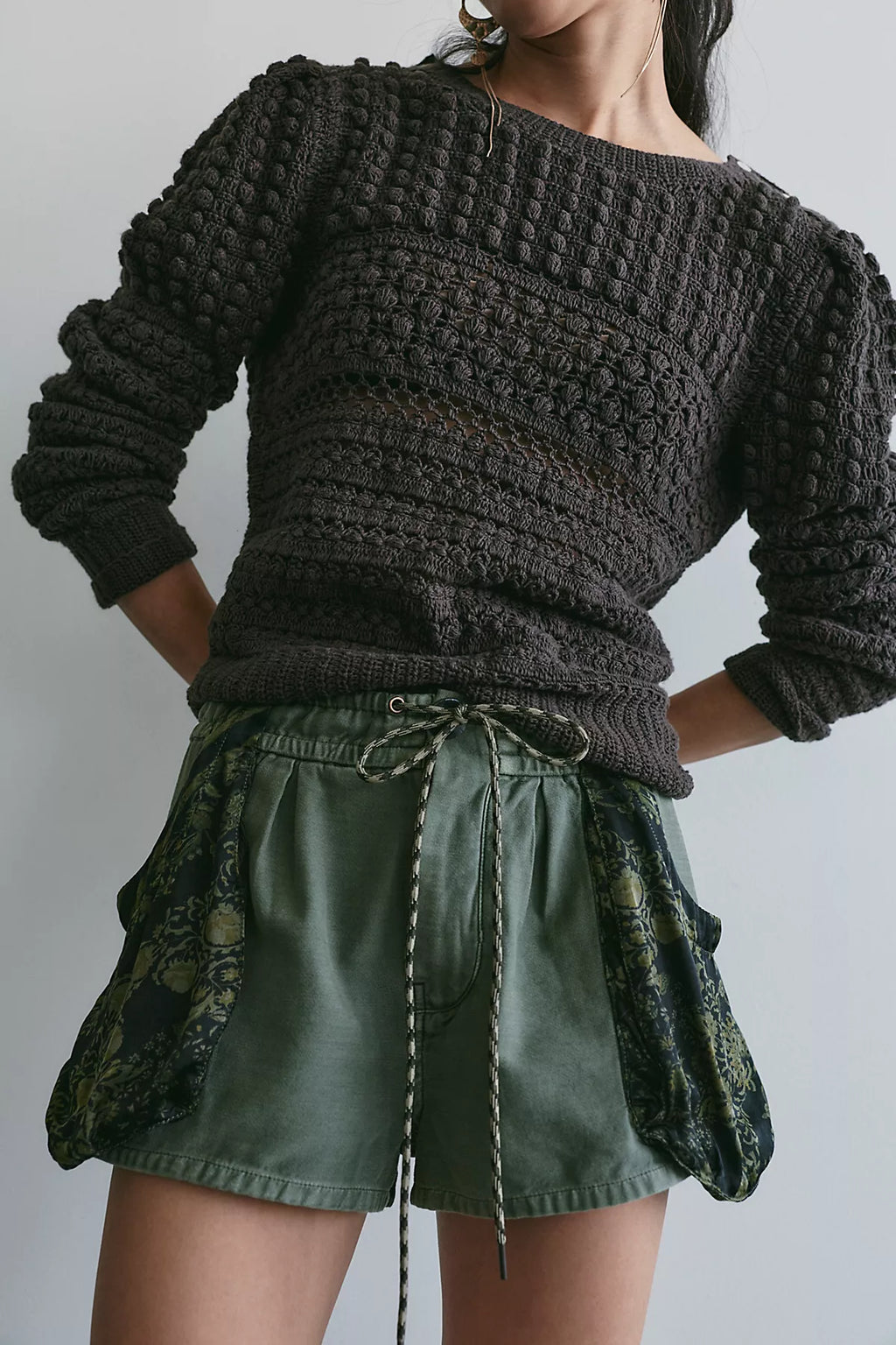 Sabrina Pull-On Scarf Shorts