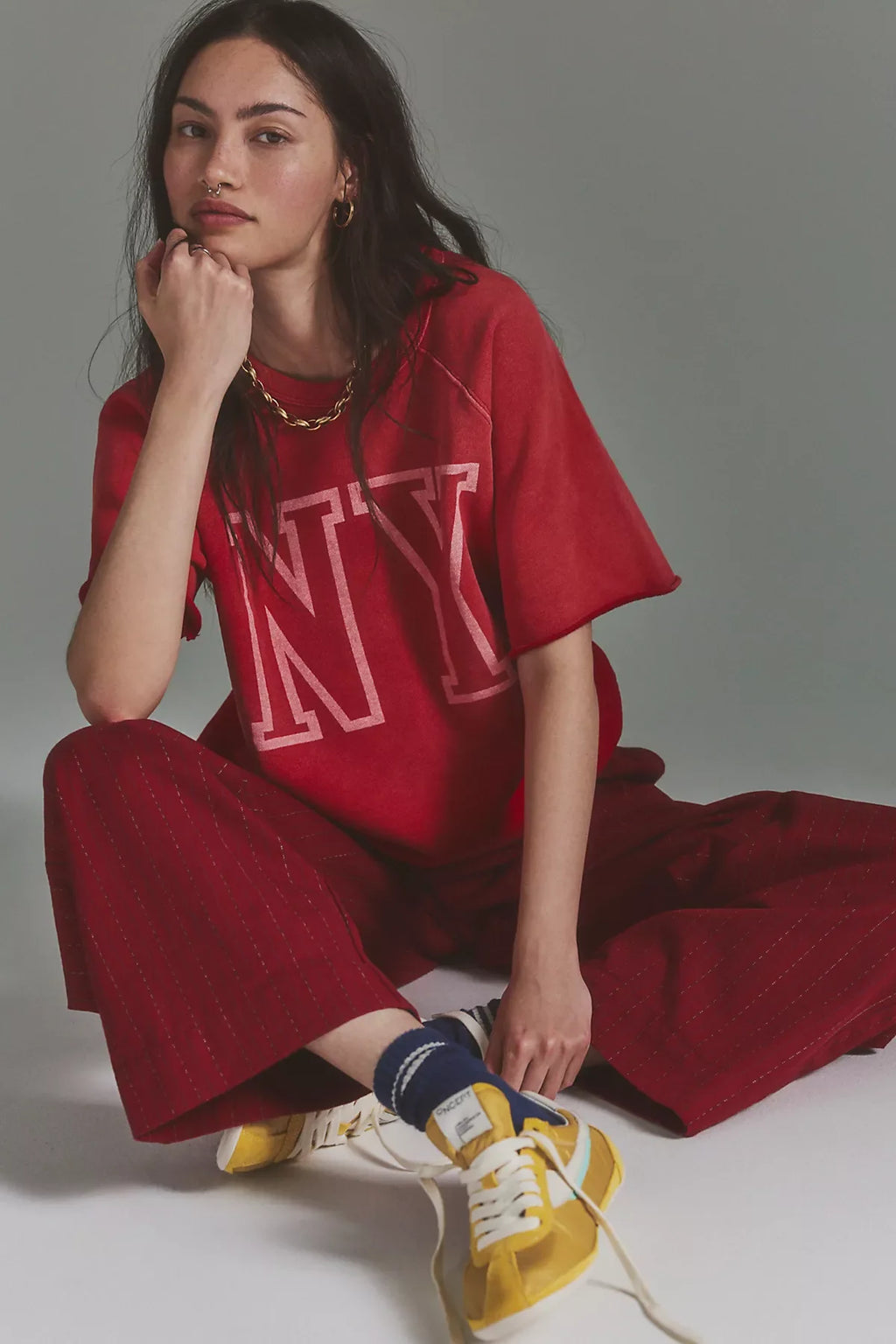 Sketchy Pinstripe Trousers