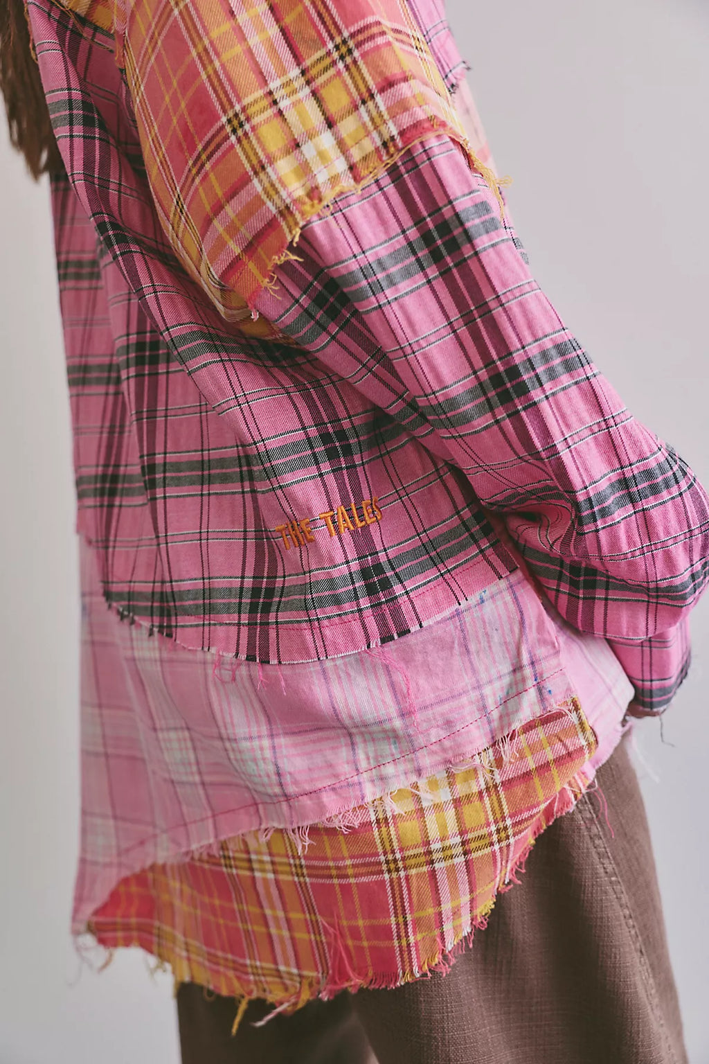 The Tales Repaired Mixed Flannel Shirt