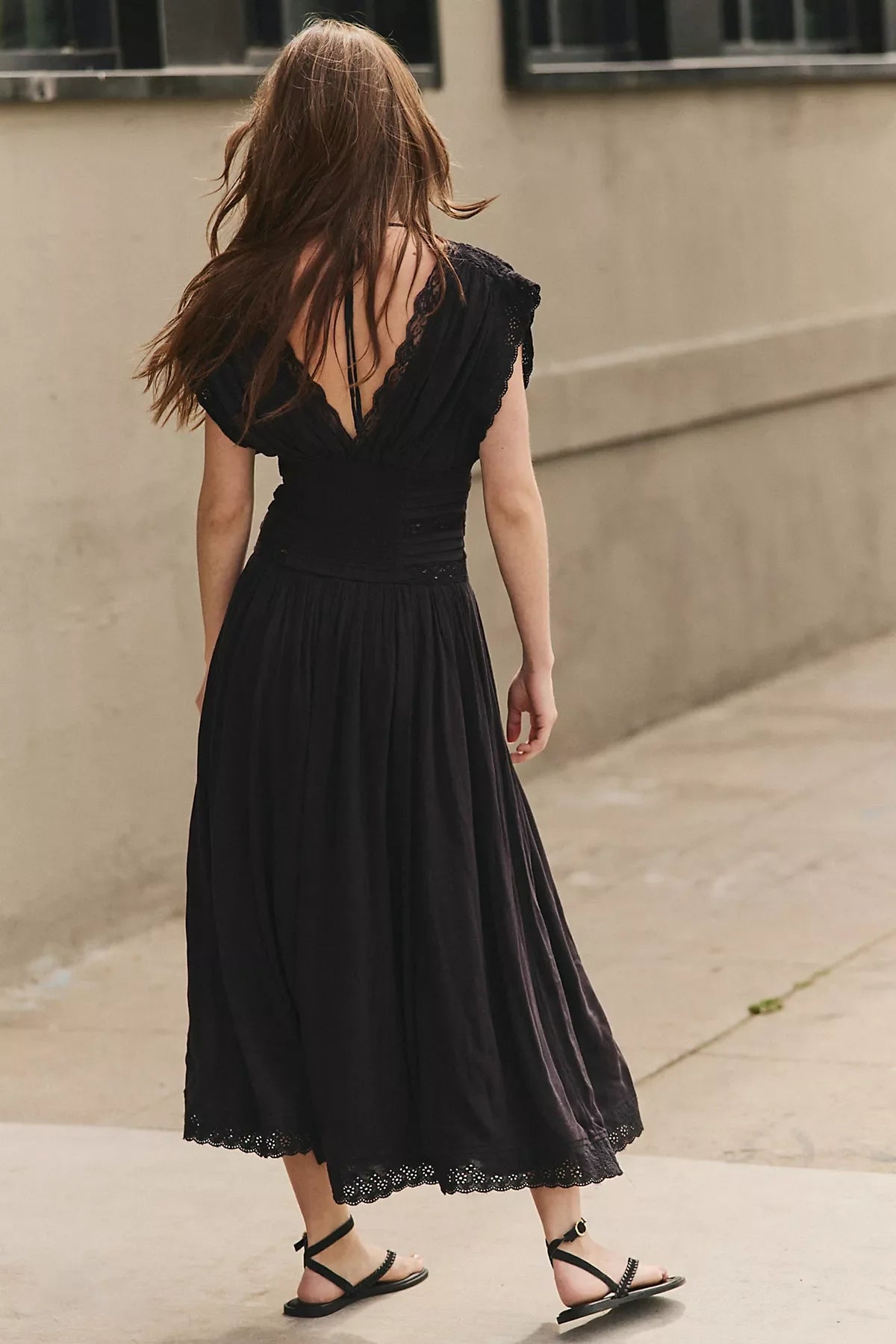 Swimming Across The Sky Midi Dress