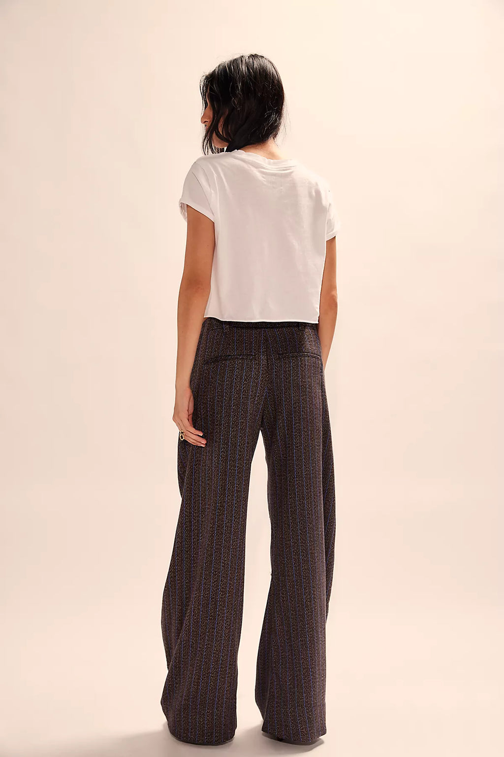 Spotlight Herringbone Barrel Trousers