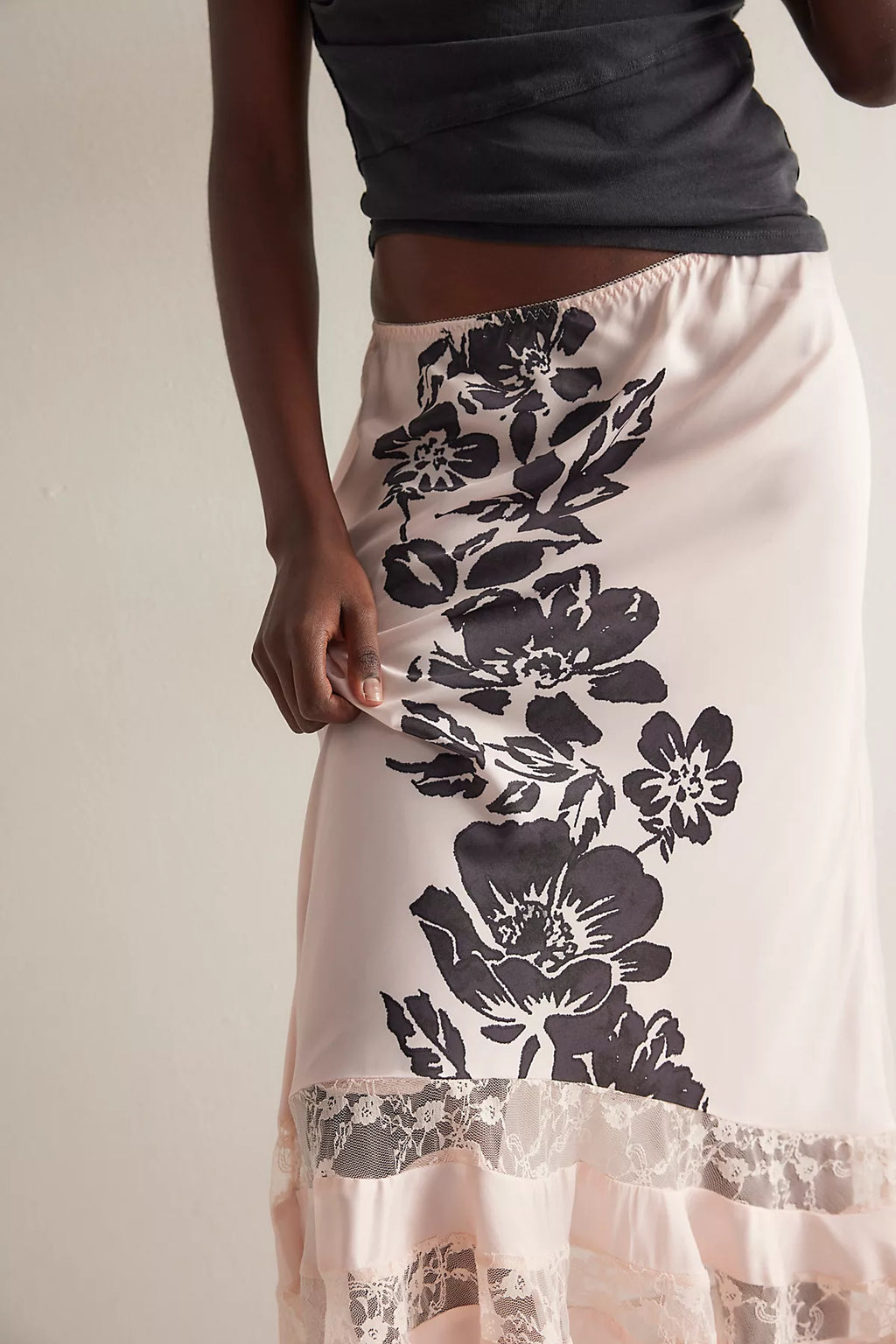 Long Lost Lover Printed Maxi Slip Skirt