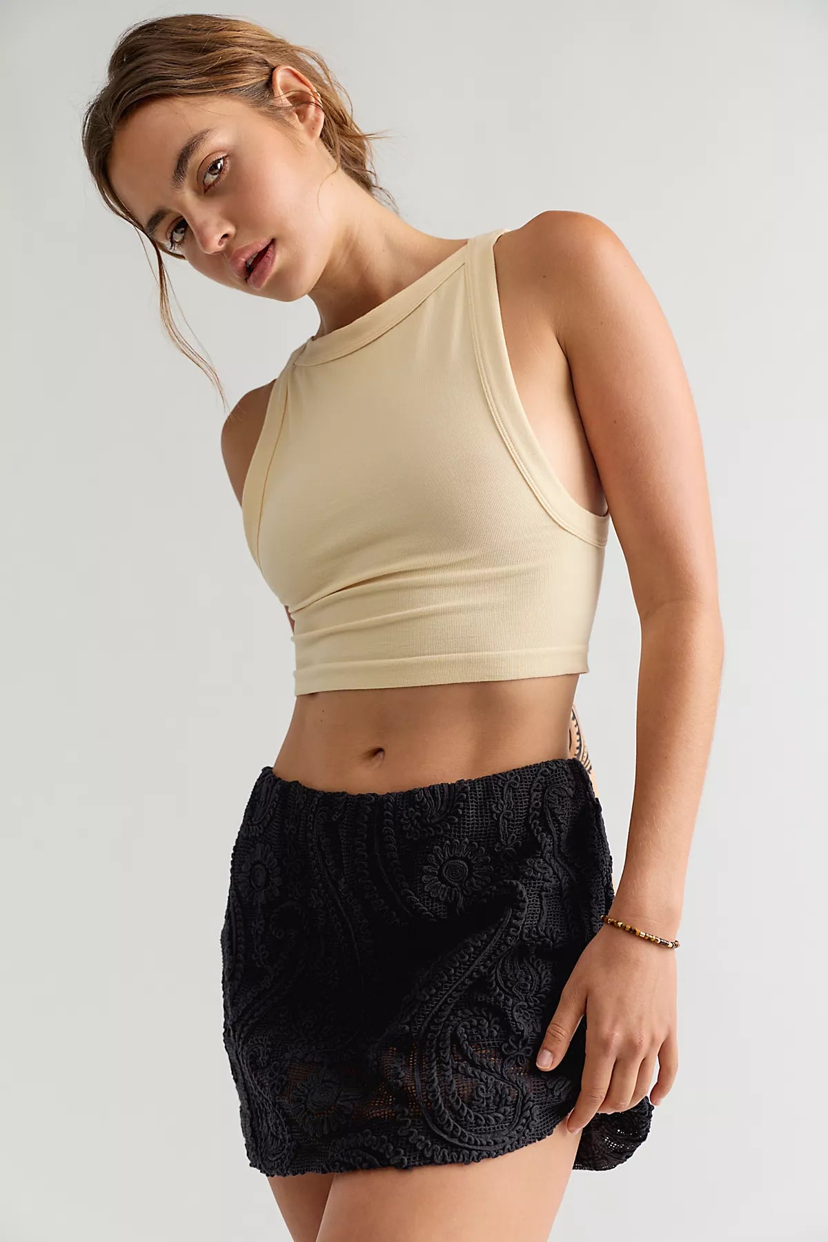 My Little Micro Mini Lace Skort