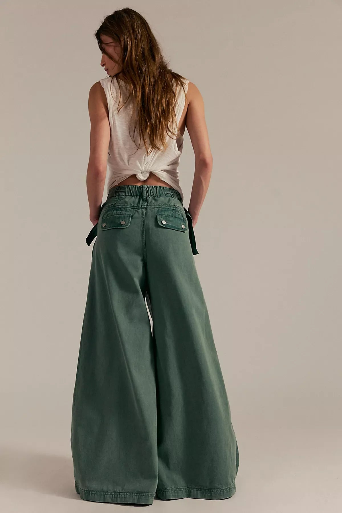 Julien Wide-Leg Chino Trousers
