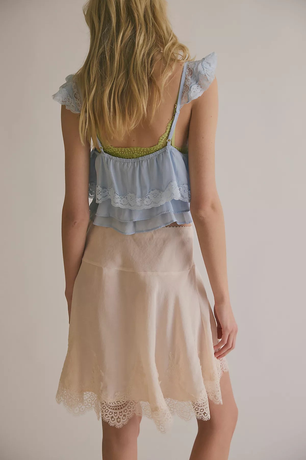 Something Satin Mini Slip Skirt