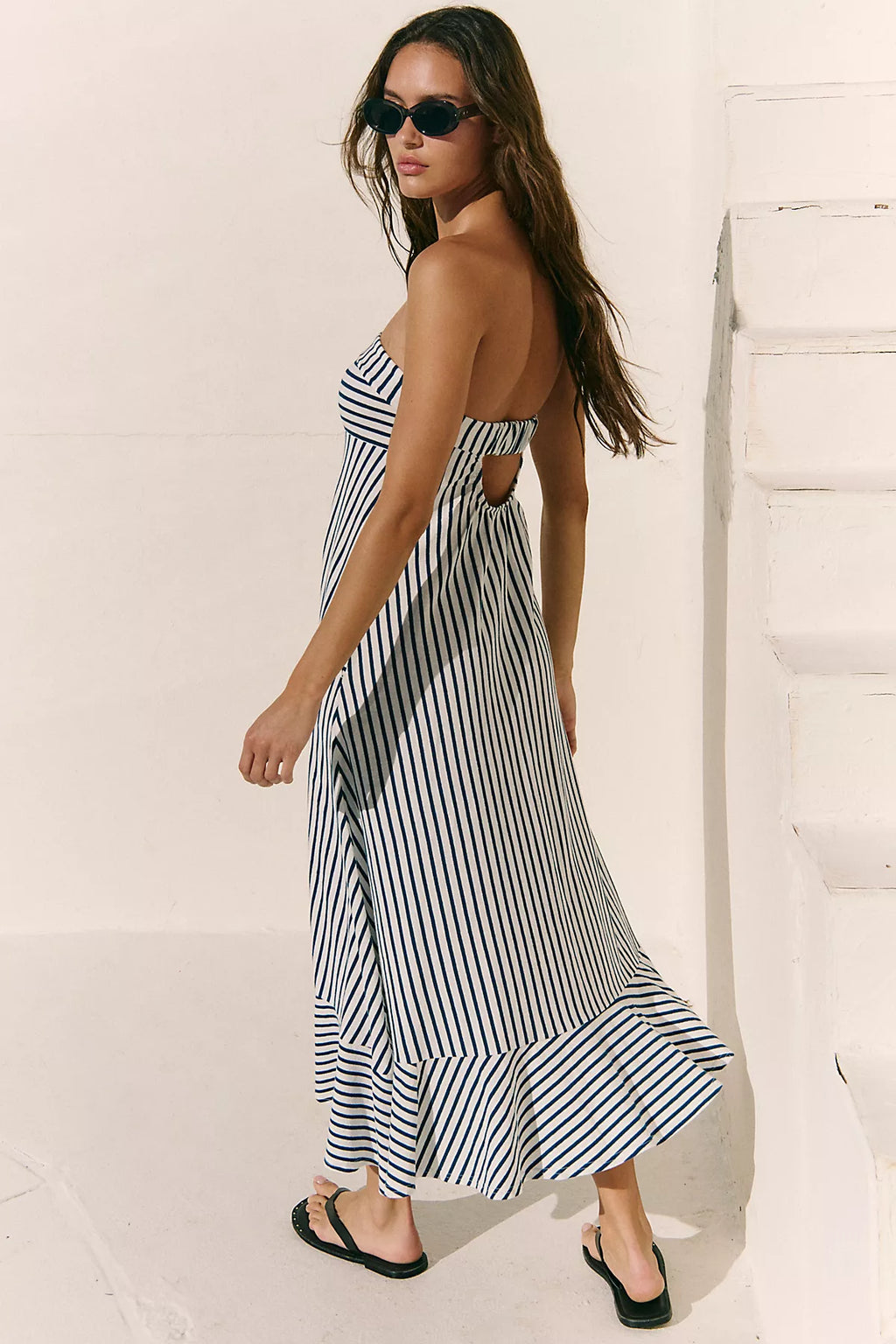Sadie Striped Midi Dress