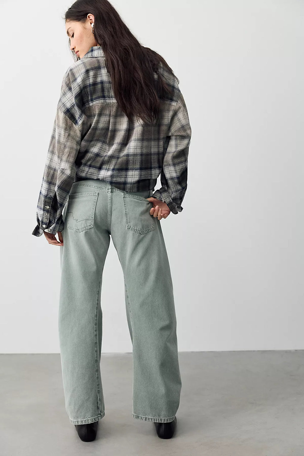 We The Free Fable Low-Rise Twisted Bowed Jeans