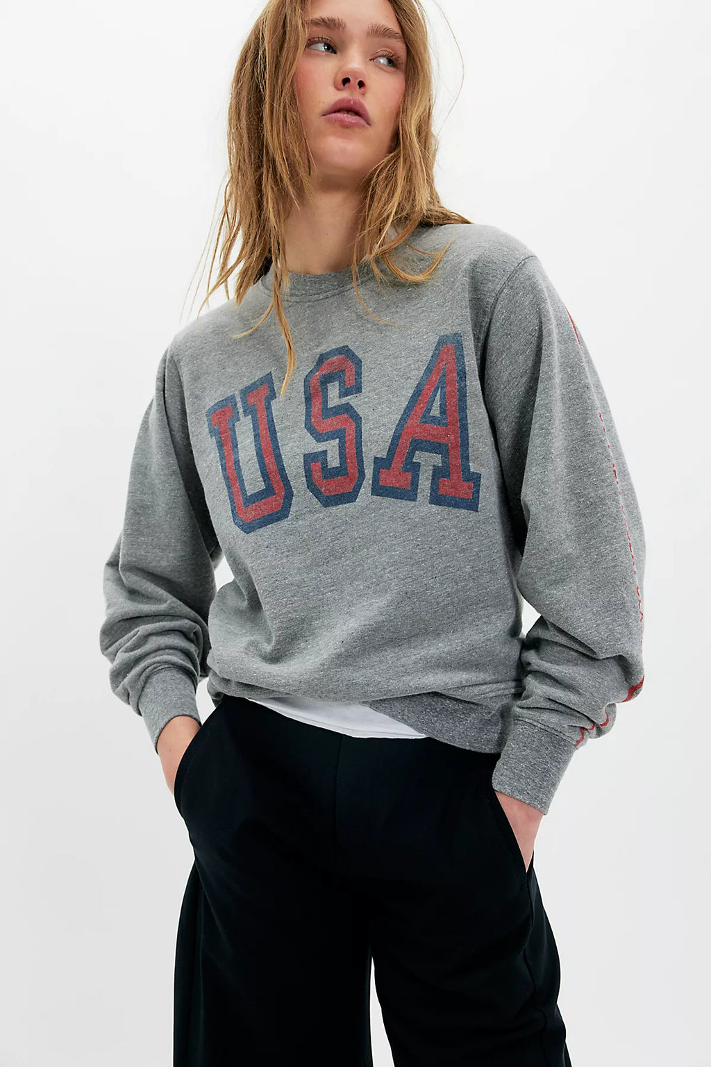 The Bureau USA Heather Terry Sweatshirt