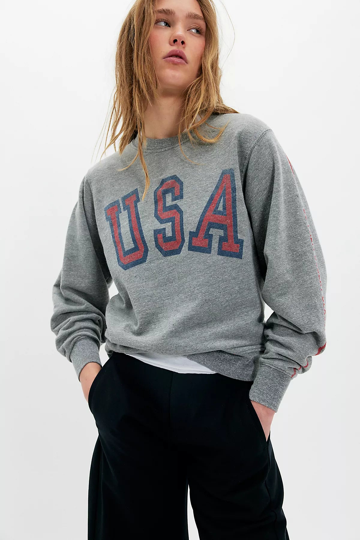 The Bureau USA Heather Terry Sweatshirt