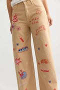 Snacks! by MOTHER The Mid-Rise Double Dip Nerdy Jeans