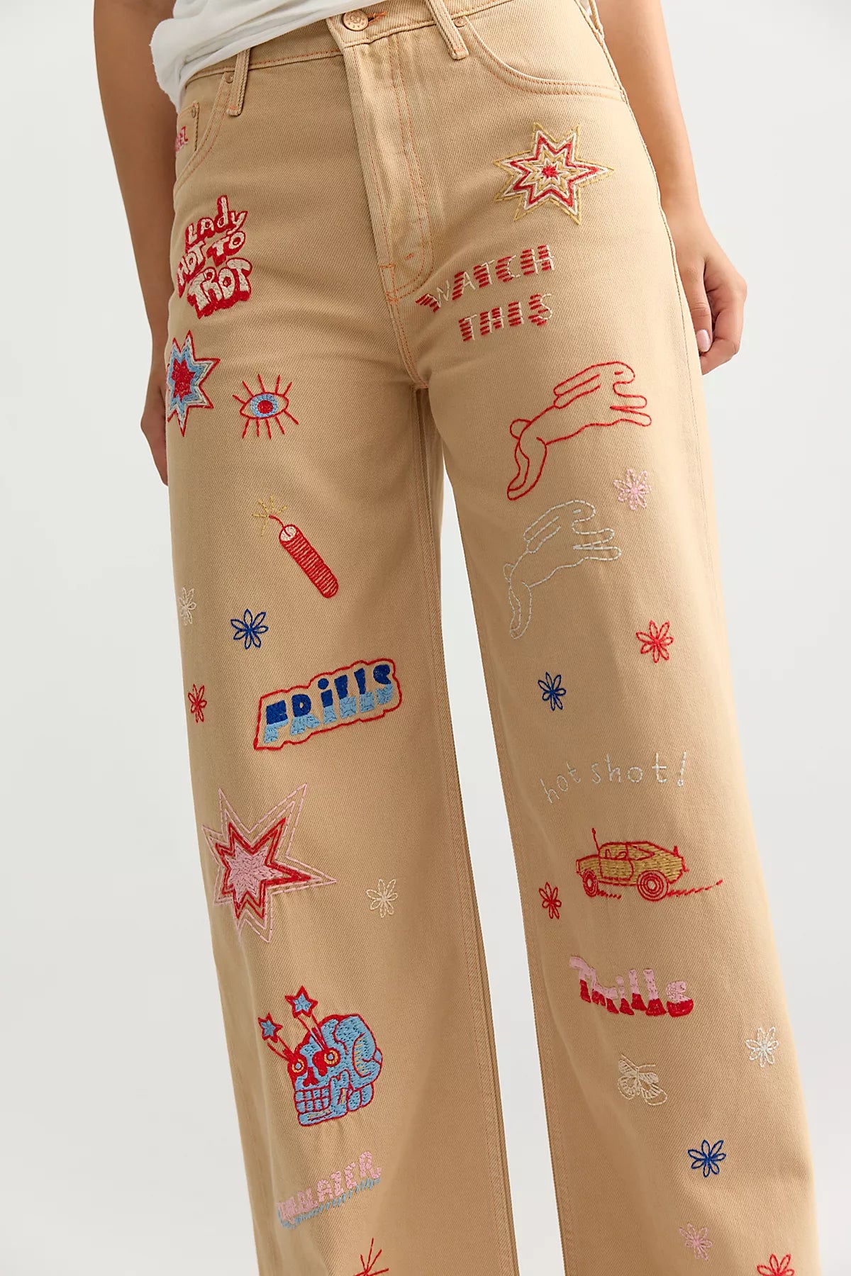 Snacks! by MOTHER The Mid-Rise Double Dip Nerdy Jeans