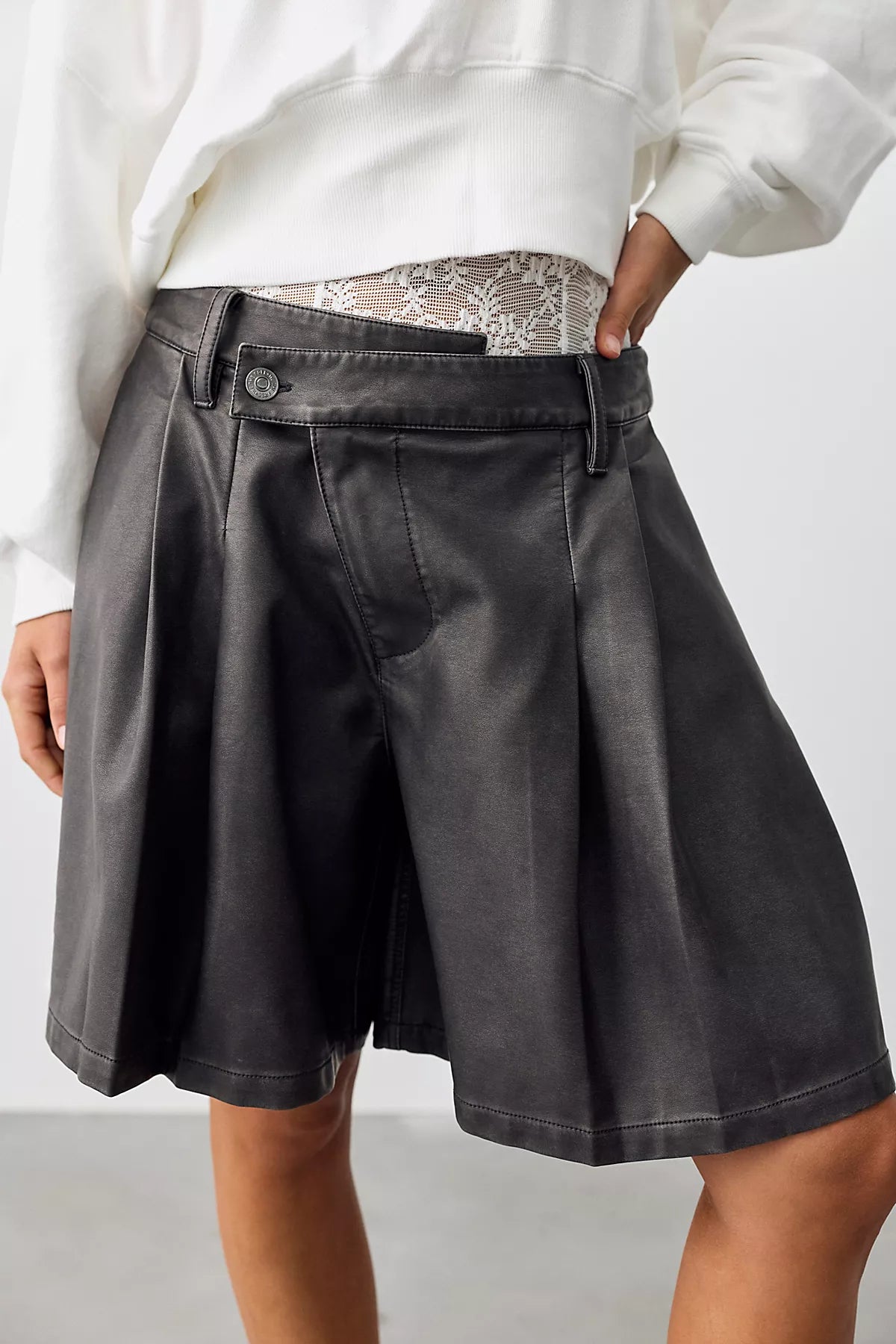 We The Free Porter Crossover Vegan Trouser Shorts