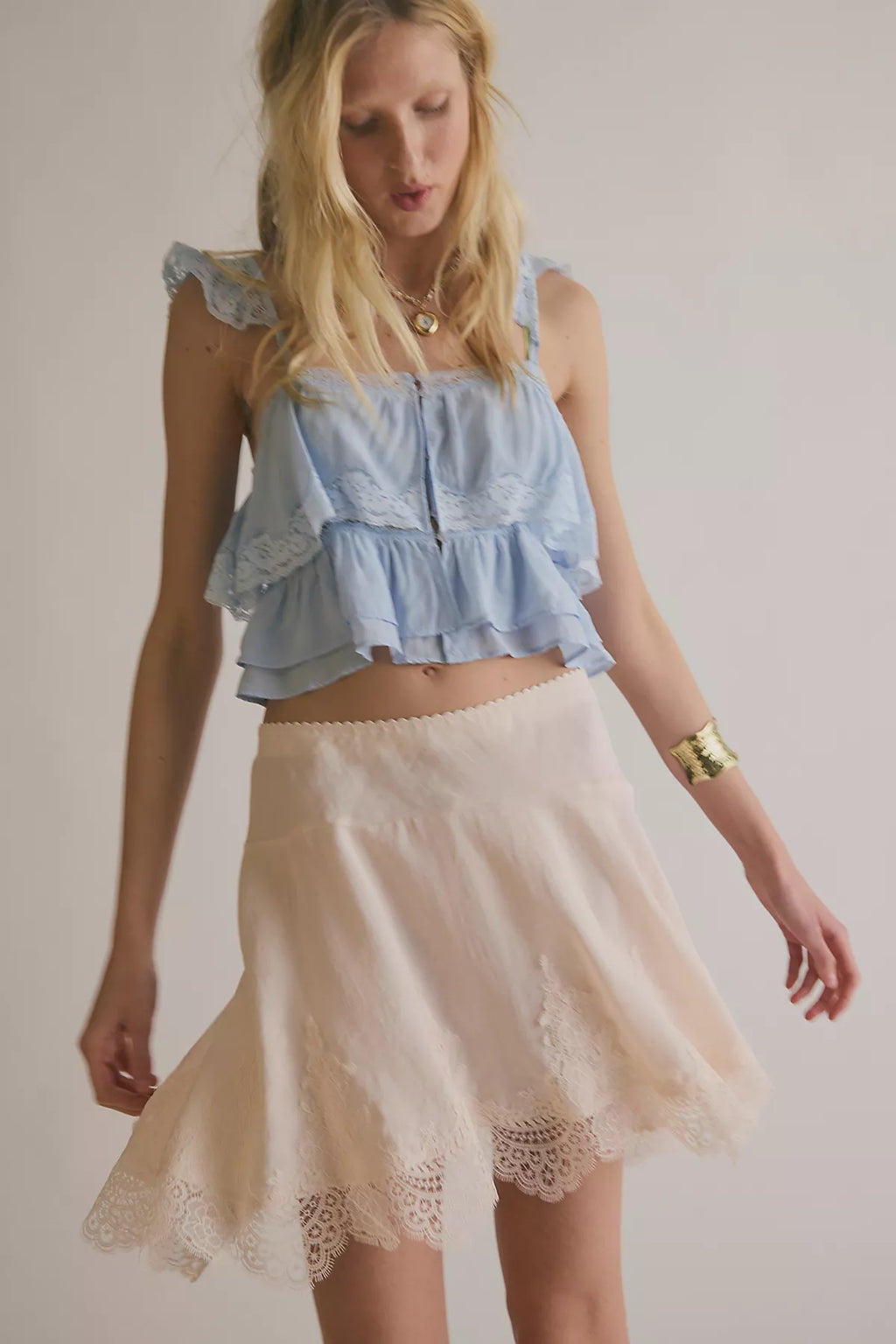 Something Satin Mini Slip Skirt