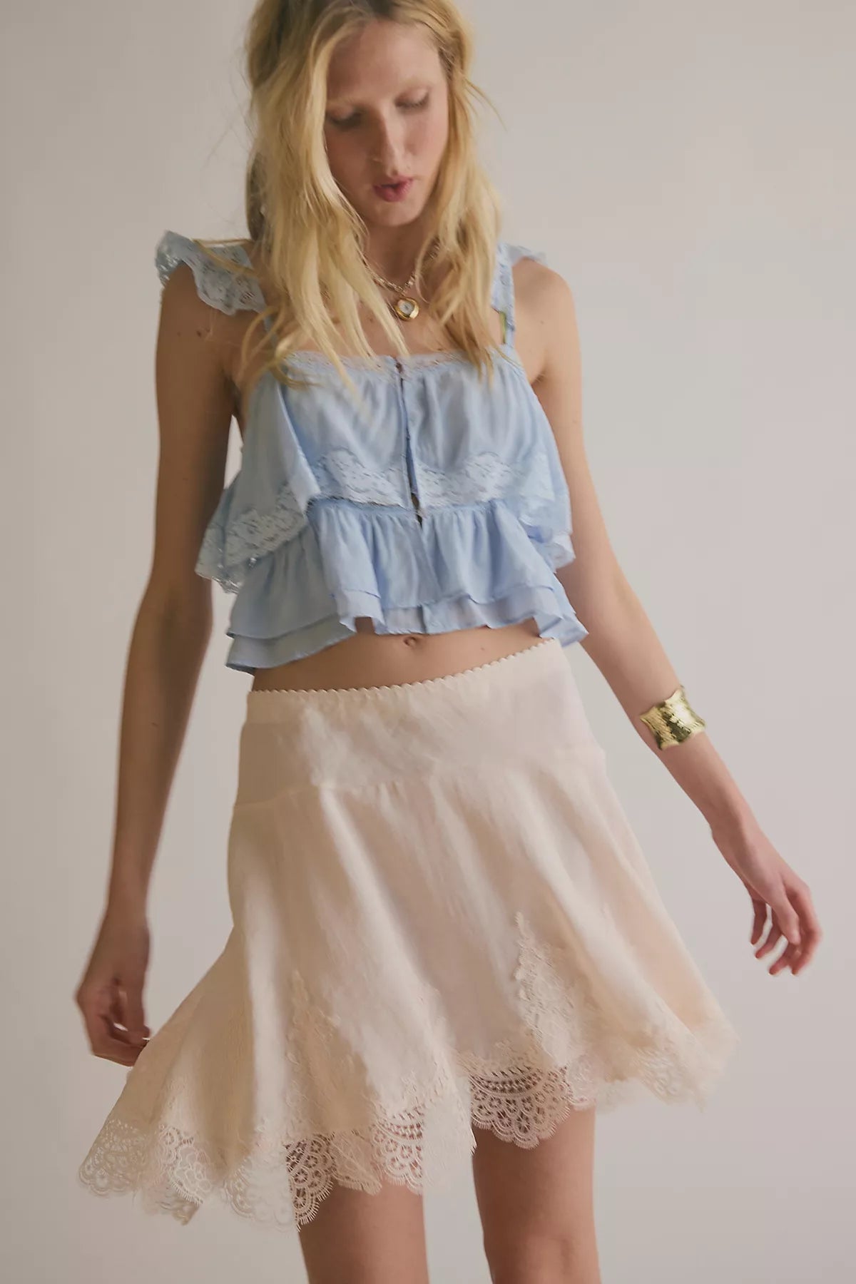 Something Satin Mini Slip Skirt