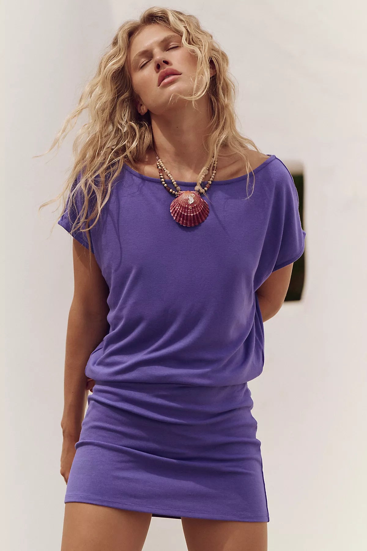 Good Feels Short-Sleeve Mini Dress
