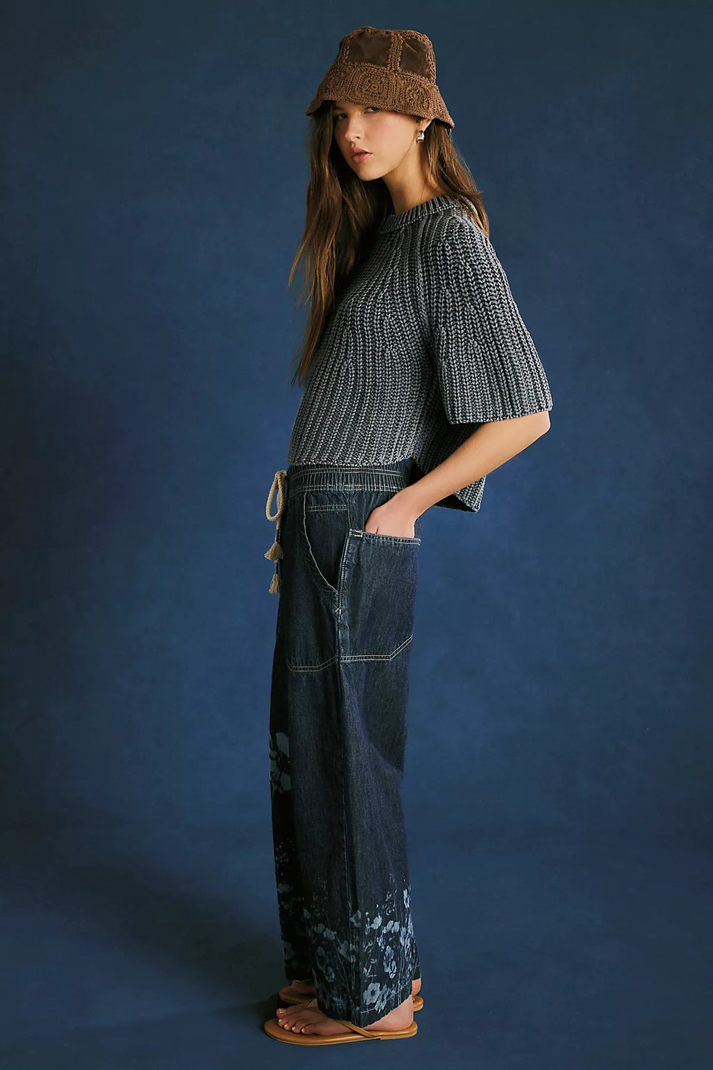 We The Free Easy Peasy Printed Pull-On Jeans