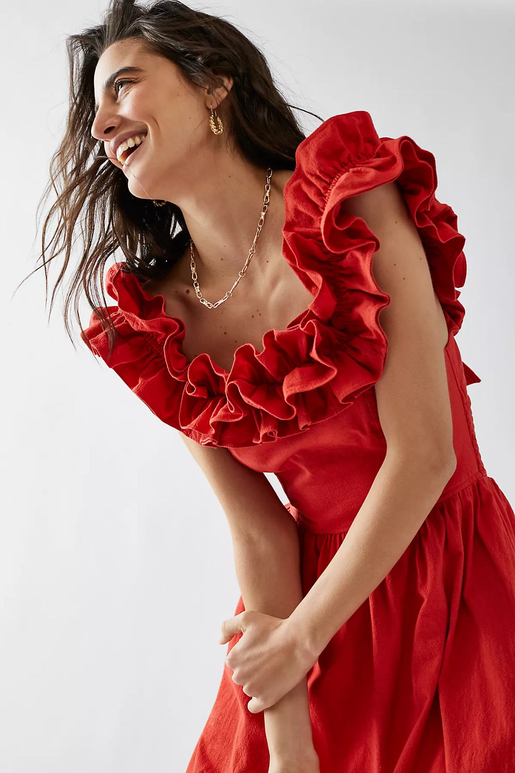 Ruffle It Up Midi Dress