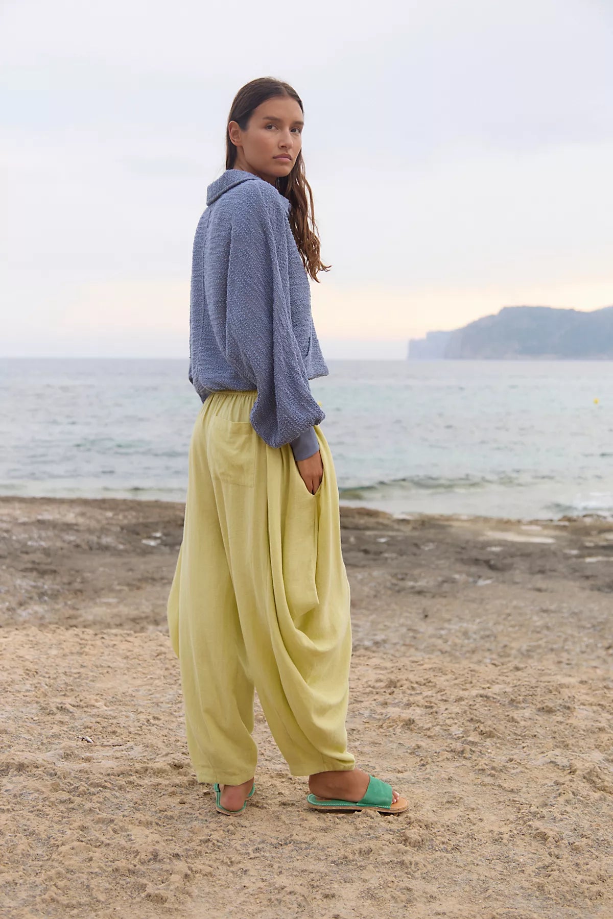 Sandshell Linen Carlie Pants