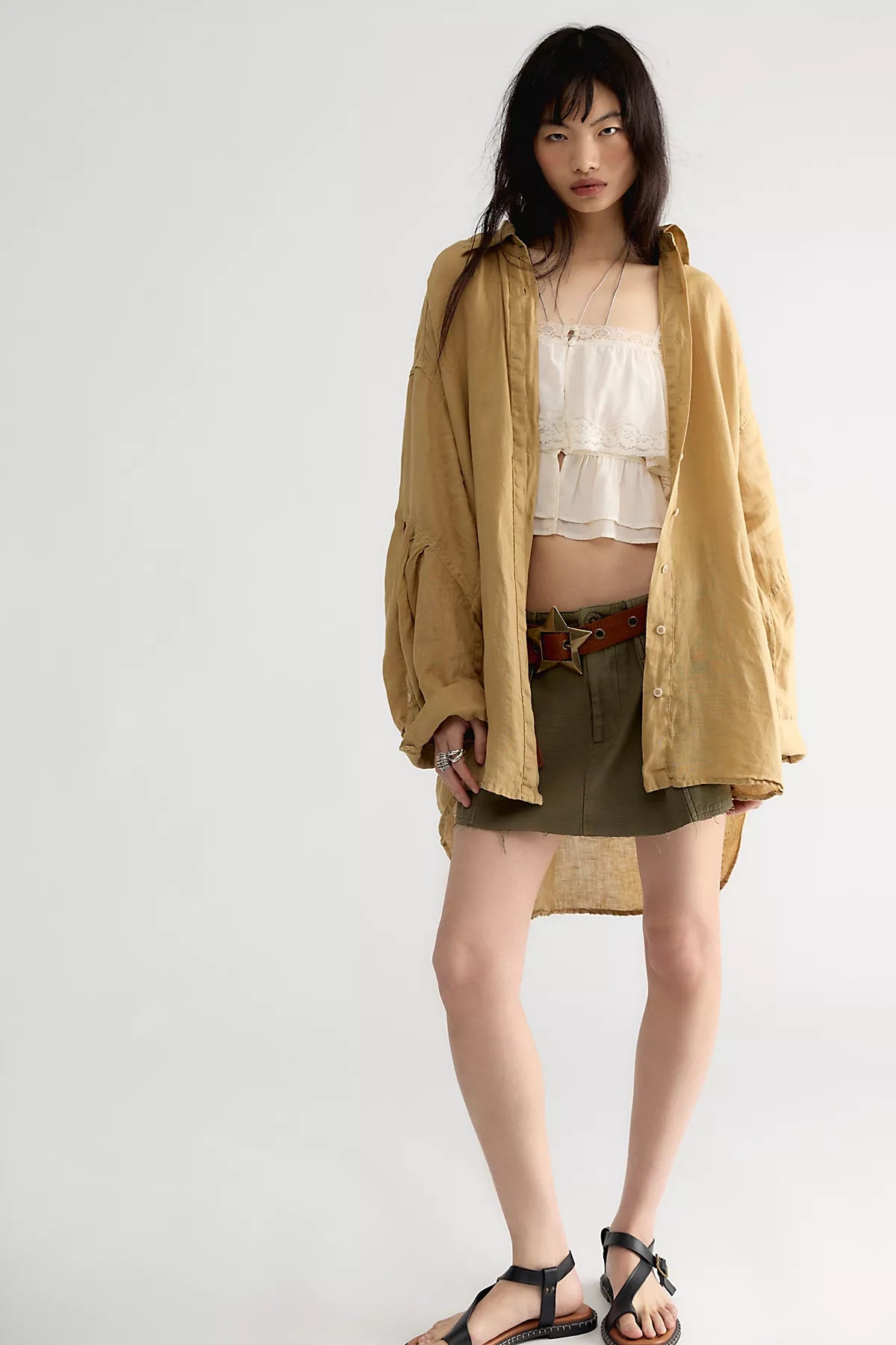Selene Button Down Linen Shirt