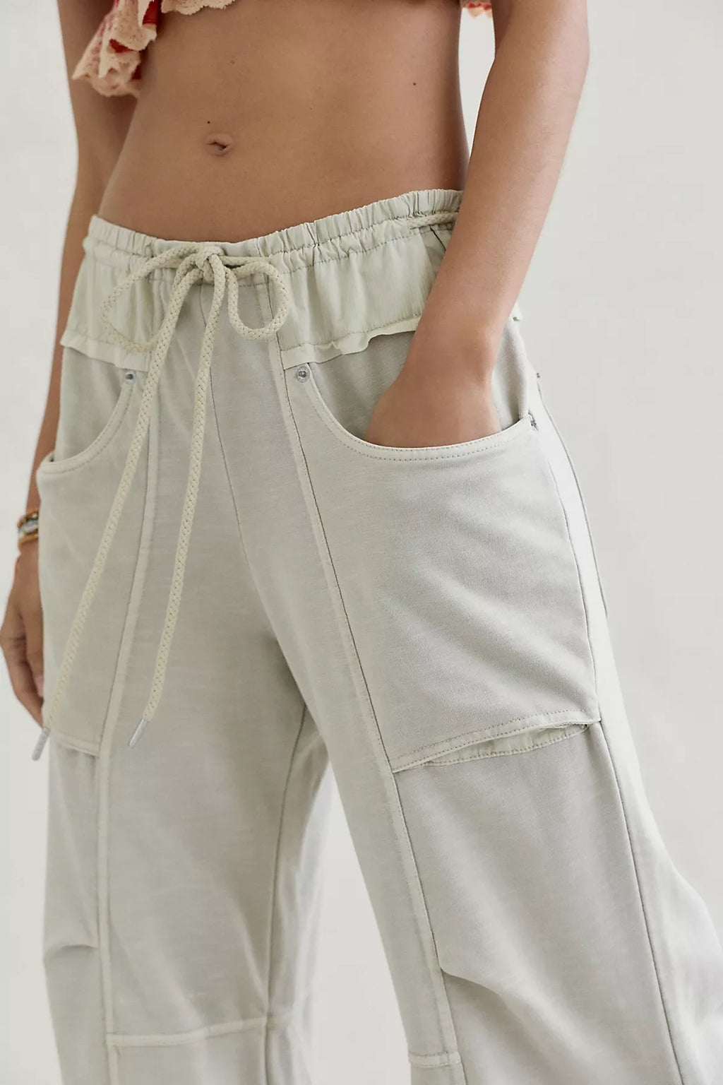 We The Free Sky Riser Knit Wide-Leg Pull-On Pants