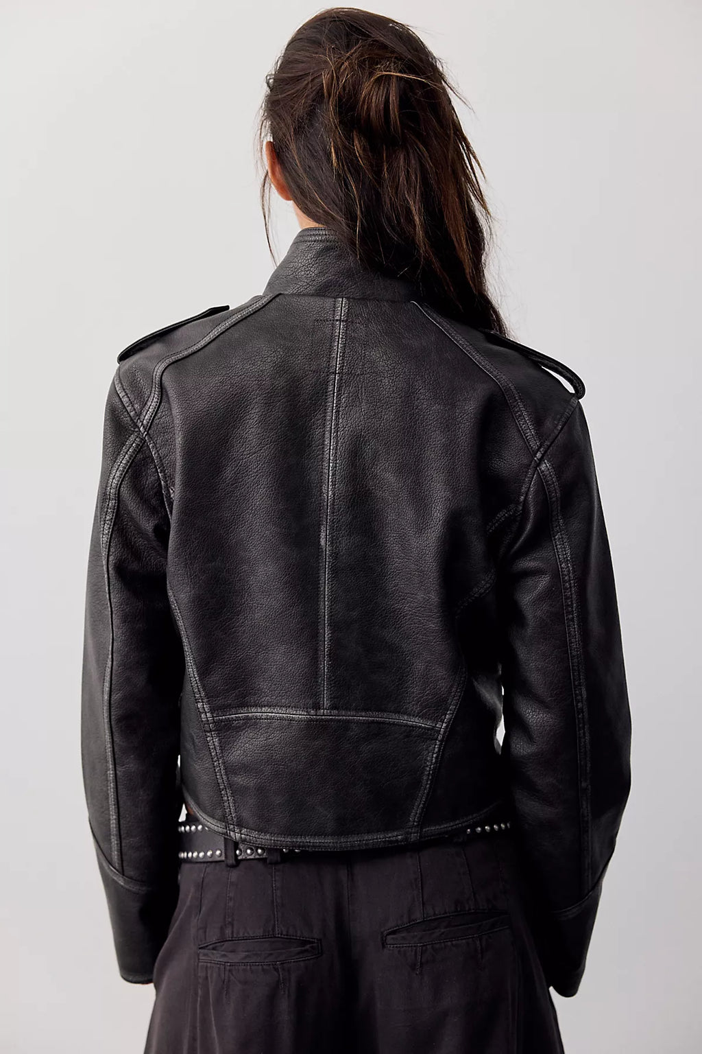 We The Free Ryland Vegan Leather Band Jacket