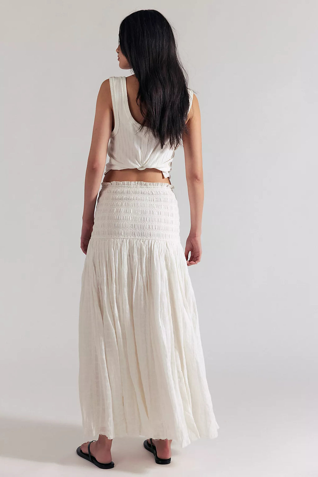 Raven Solid Convertible Maxi Skirt