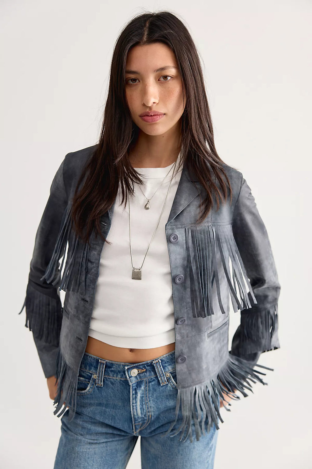 JAKETT Annie Distressed Leather Jacket