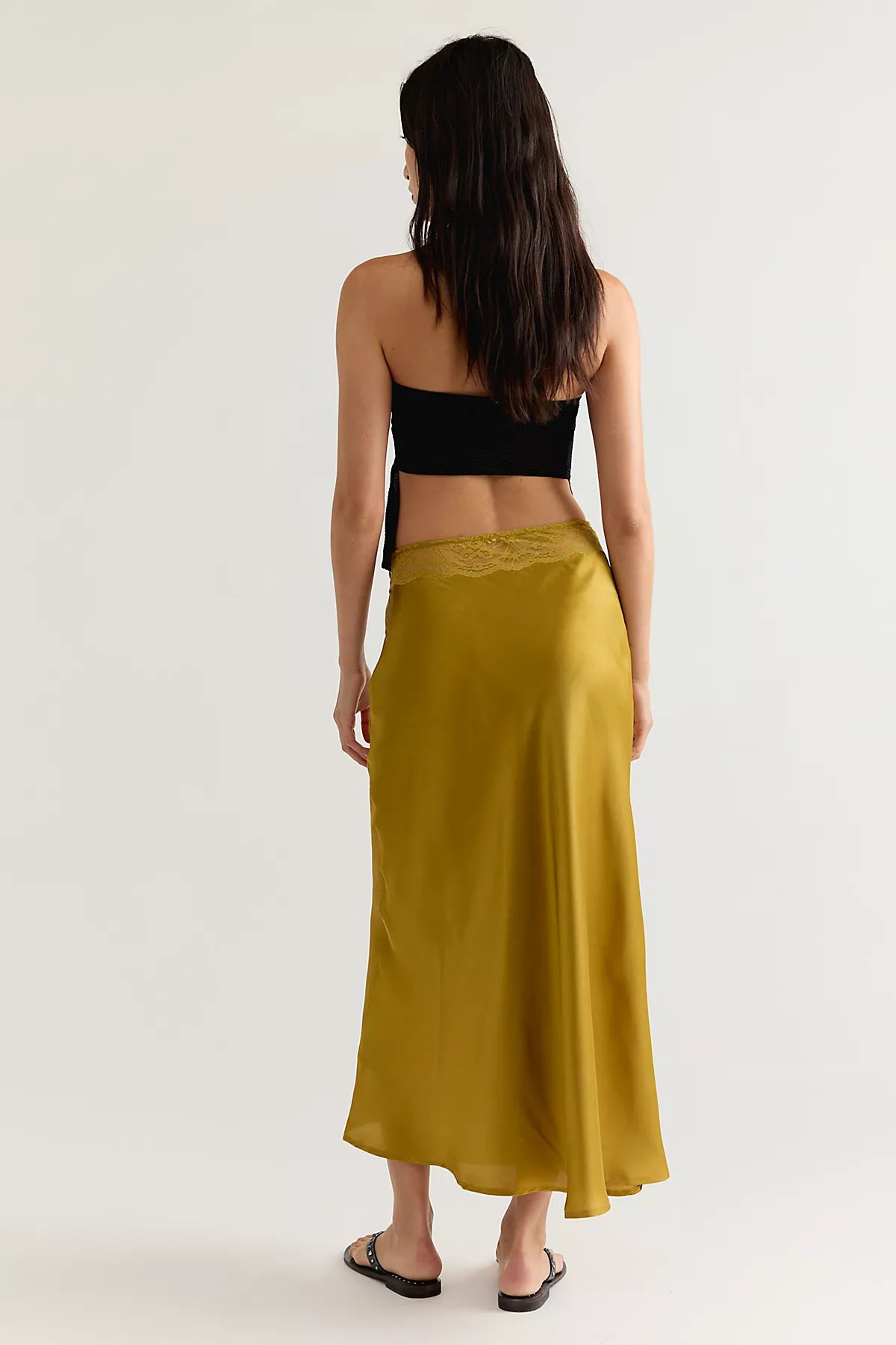Valeria Midi Slip Skirt