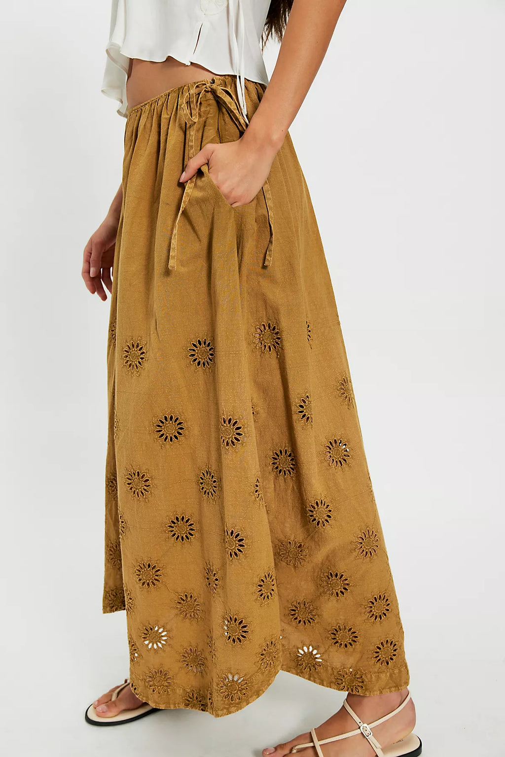 Sweet Serenade Pull-On Wide-Leg Pants