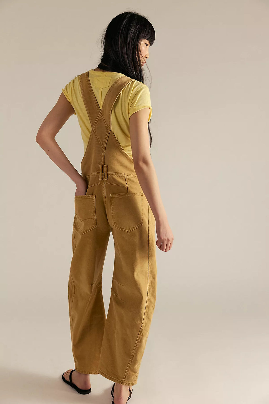 We The Free Good Luck Barrel Overalls