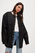 Asparagus Multi-Button Jacket