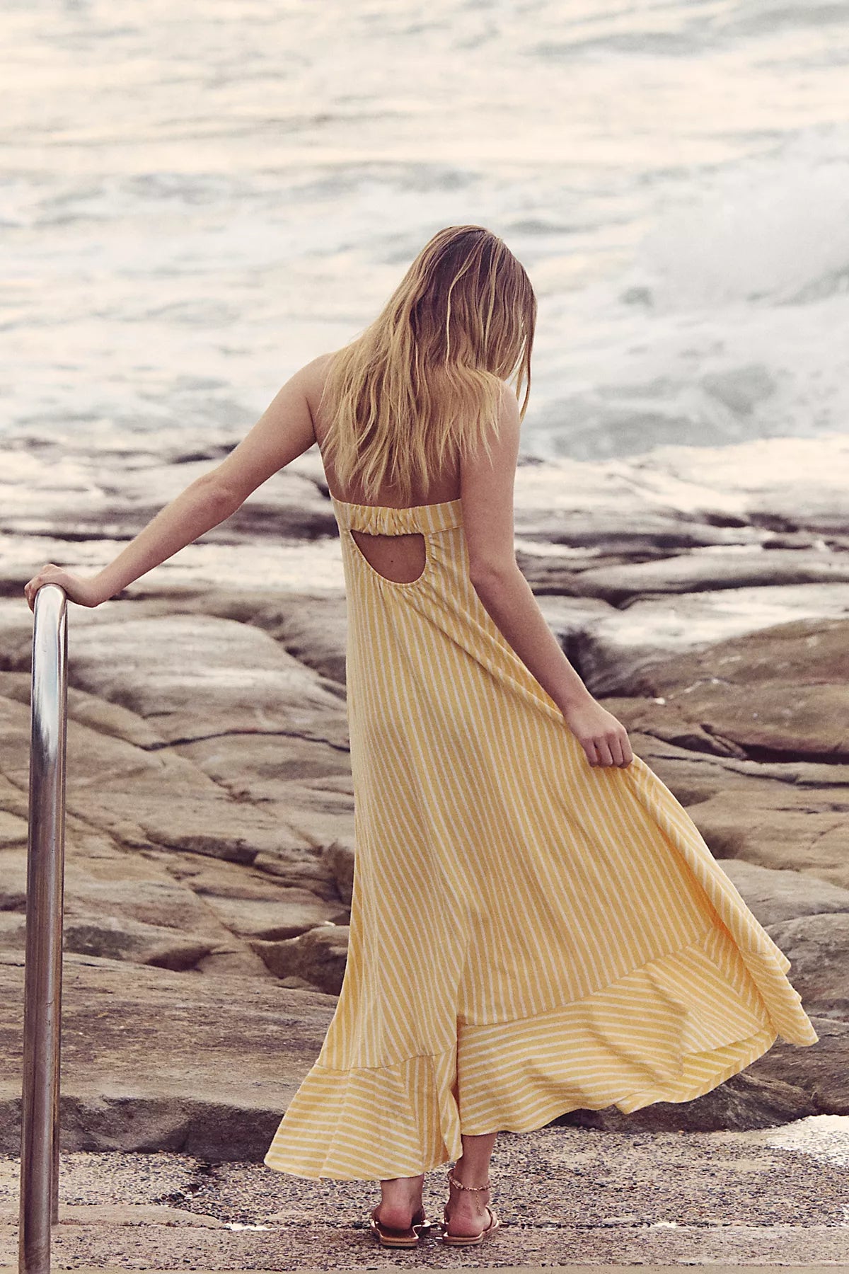 Sadie Striped Midi Dress