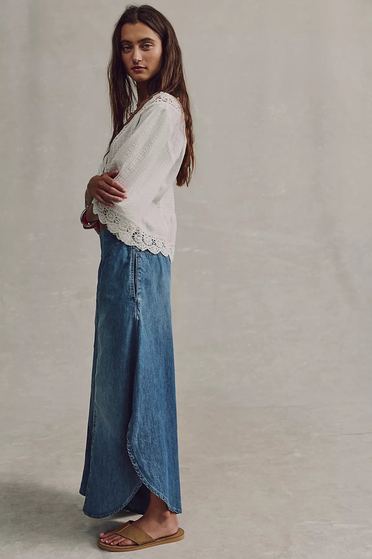 We The Free Sweet Pea Pull-On Tulip Jeans