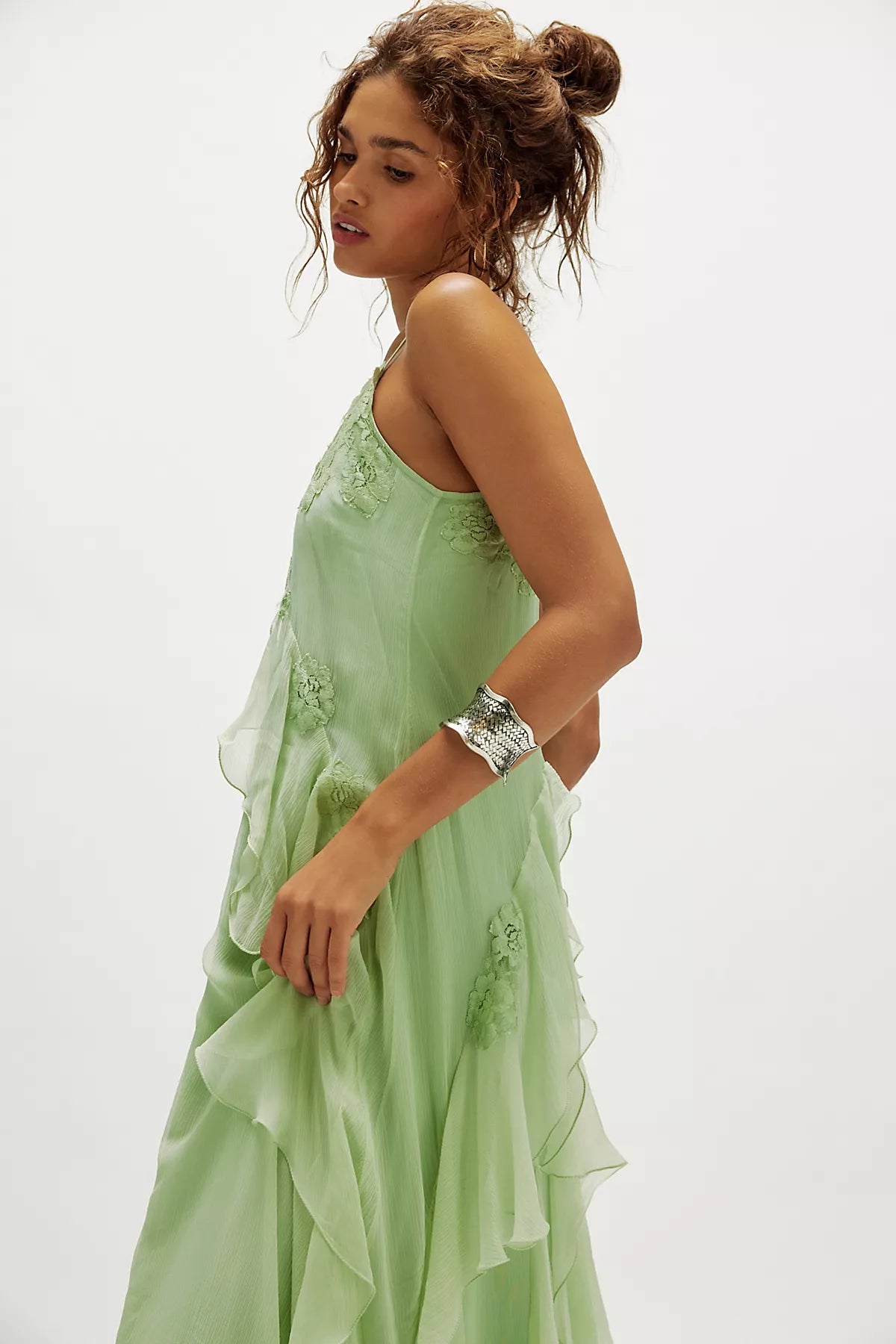 Nigel Preston Floating Angel Chiffon Maxi Dress