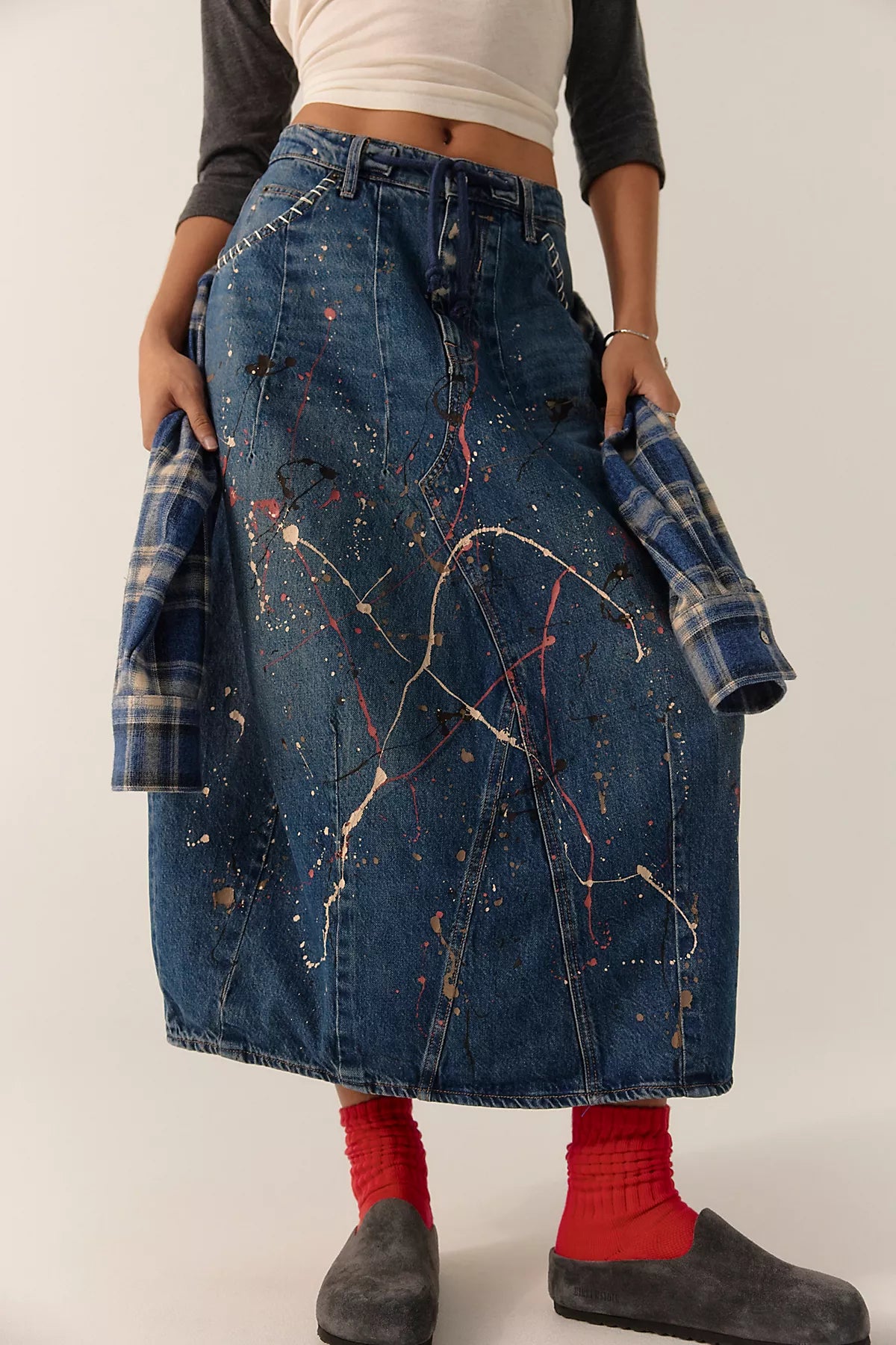 Tricia Fix Bittersweet Denim Maxi Skirt