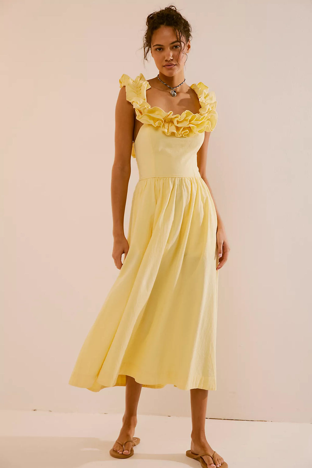 Ruffle It Up Midi Dress