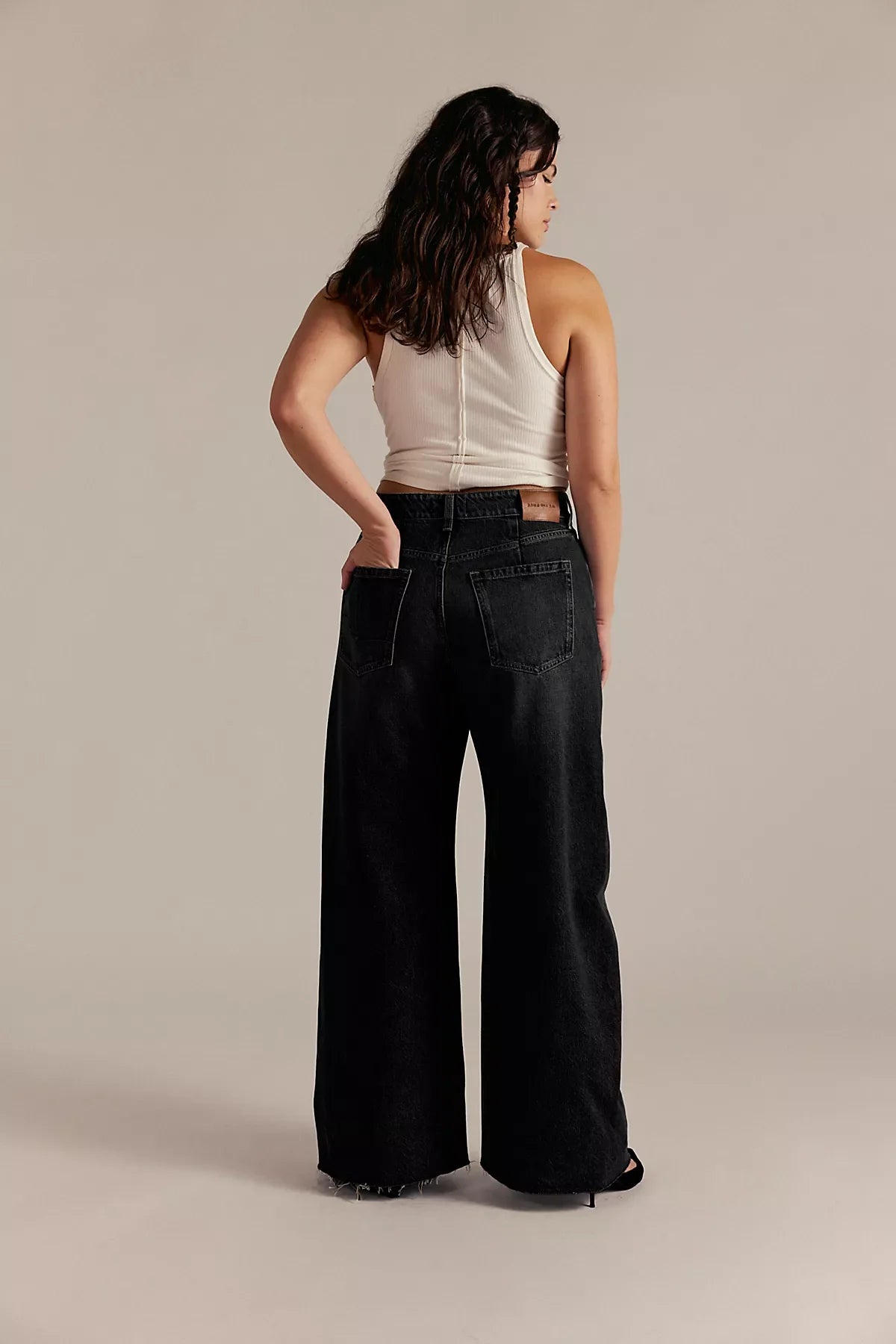 We The Free CRVY Alter Ego Wide-Leg Twisted Jeans