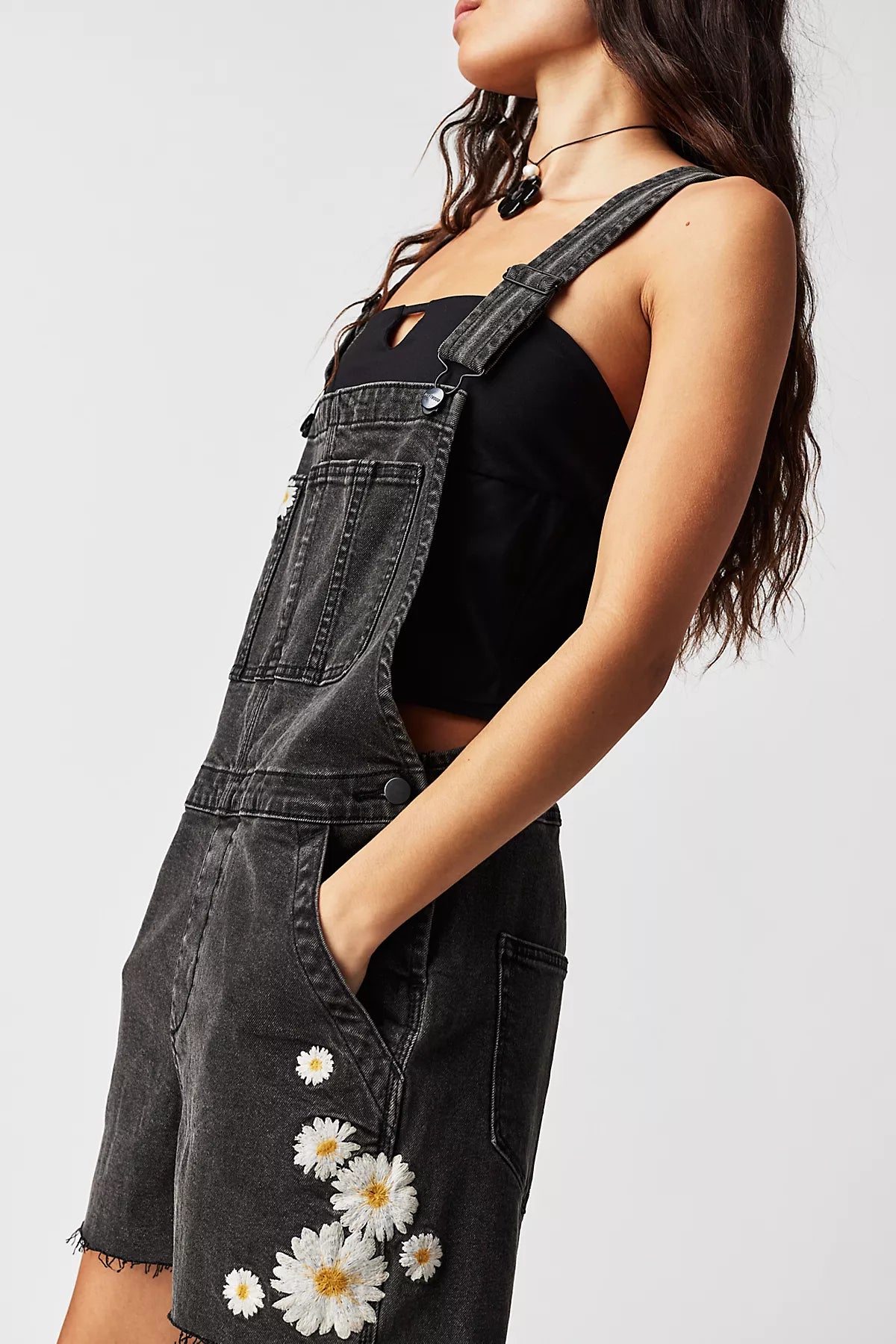 Driftwood Embroidered Shortalls