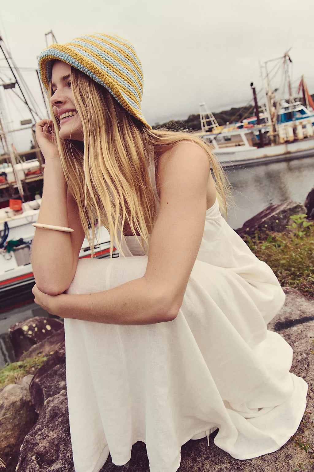 Sandshell Linen Easy Does It Maxi Dress