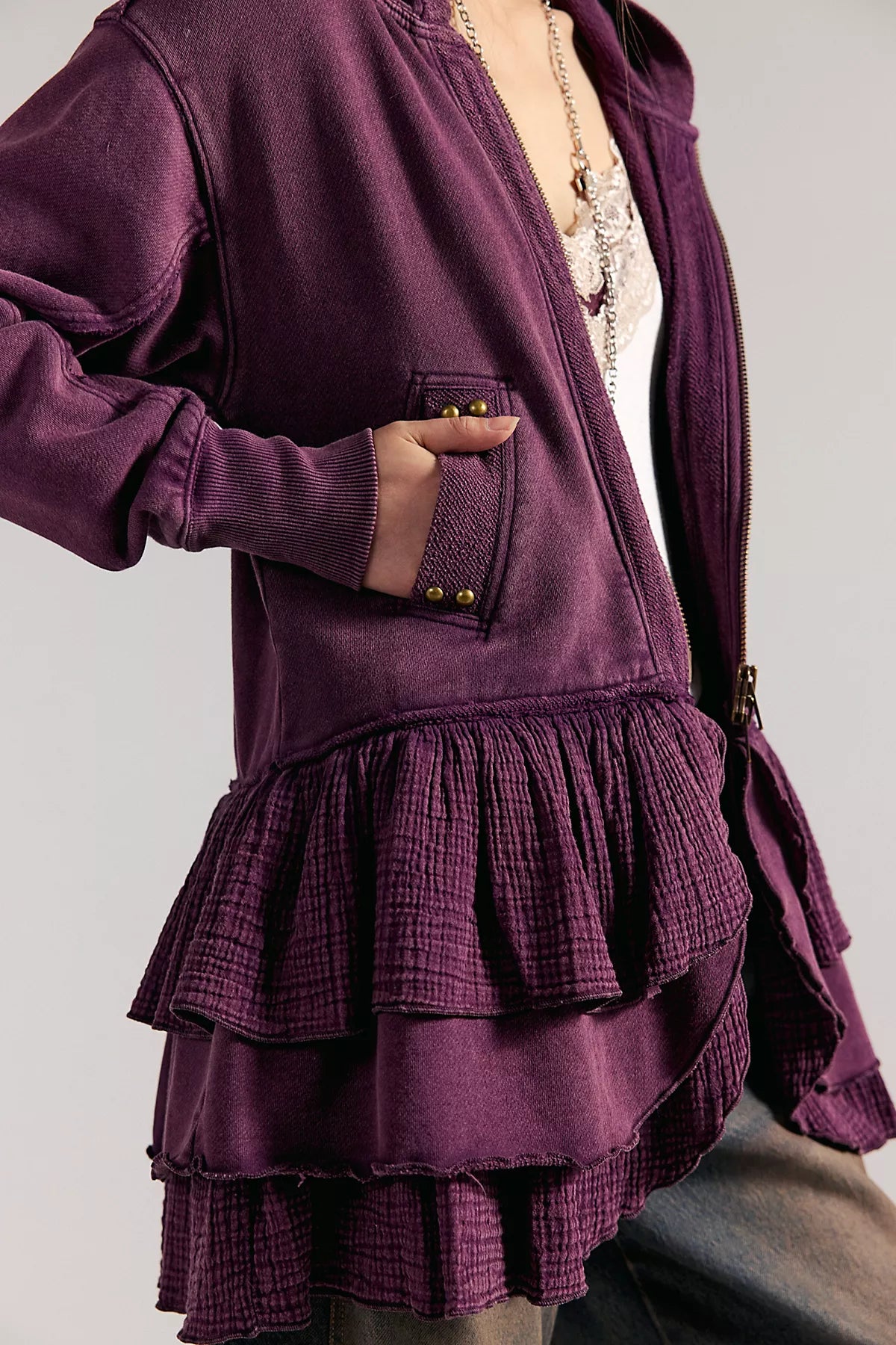 Piece Of Cake Zip-Up Cardi