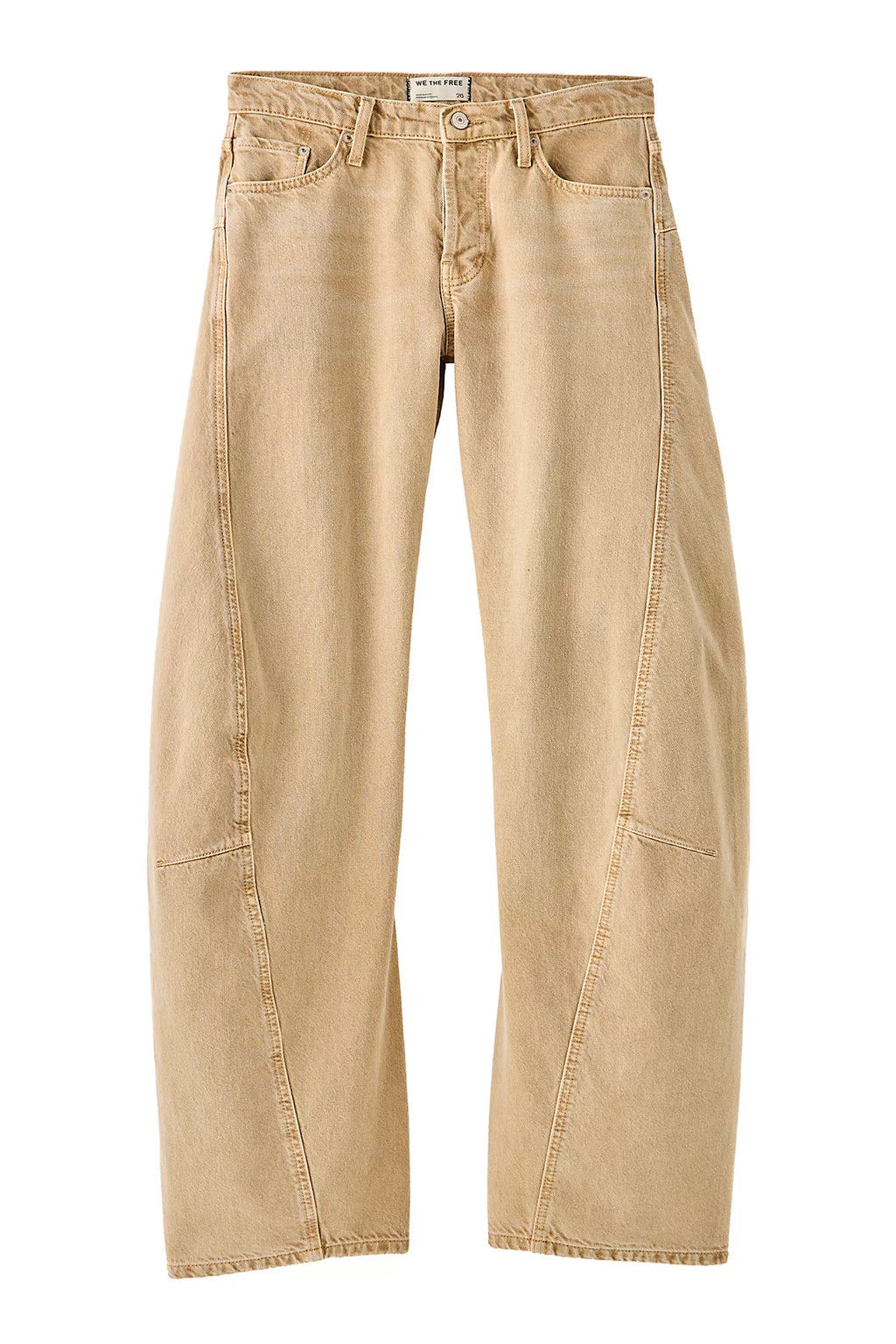 We The Free Fable Low-Rise Twisted Bowed Jeans