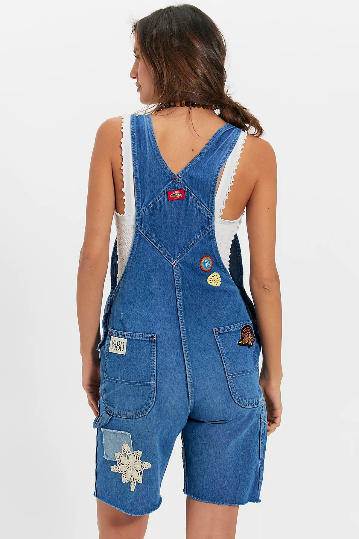 Riley Vintage Patchwork Play Shortalls