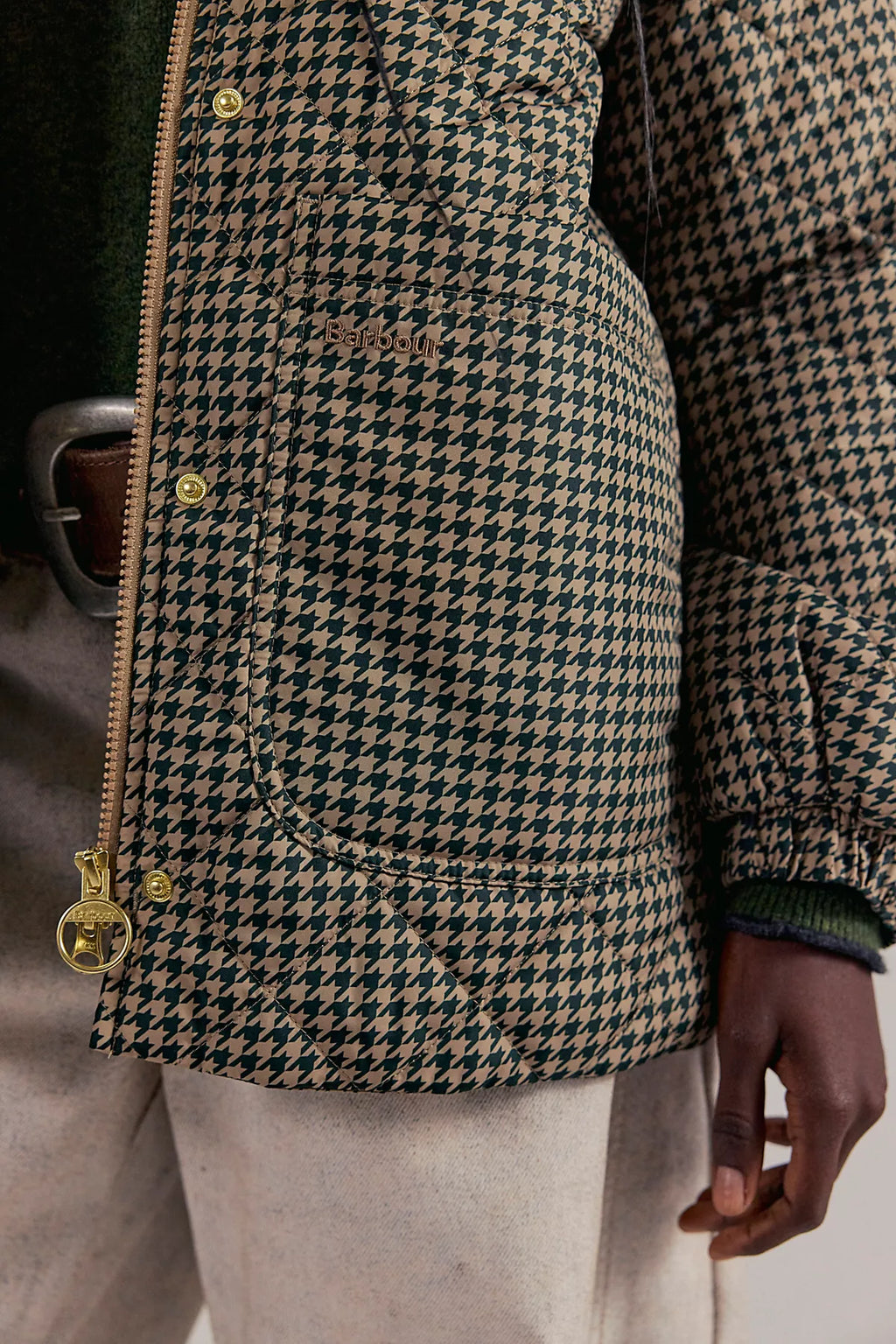 Barbour Laoise Check Quilted Jacket