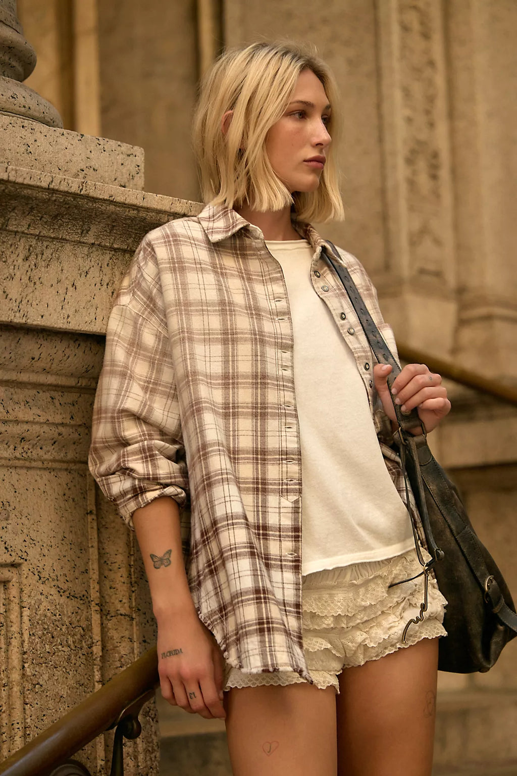 We The Free Lexi Plaid Button Down