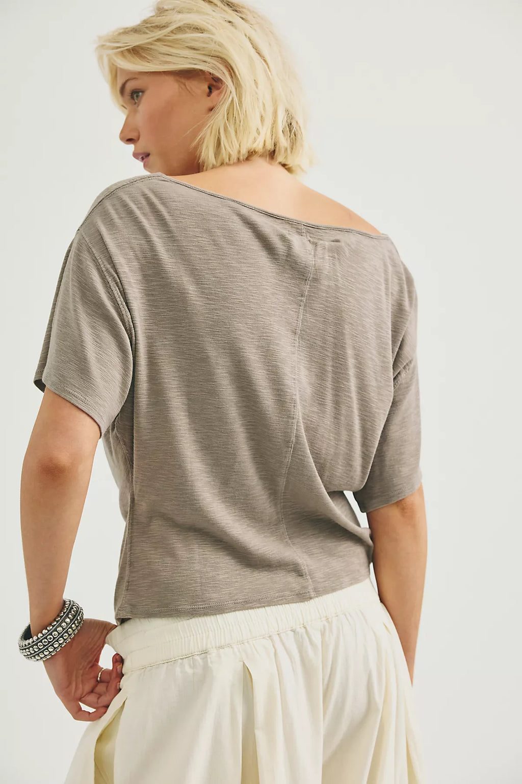 We The Free Tinsley Waterfall Cowl-Neck Top