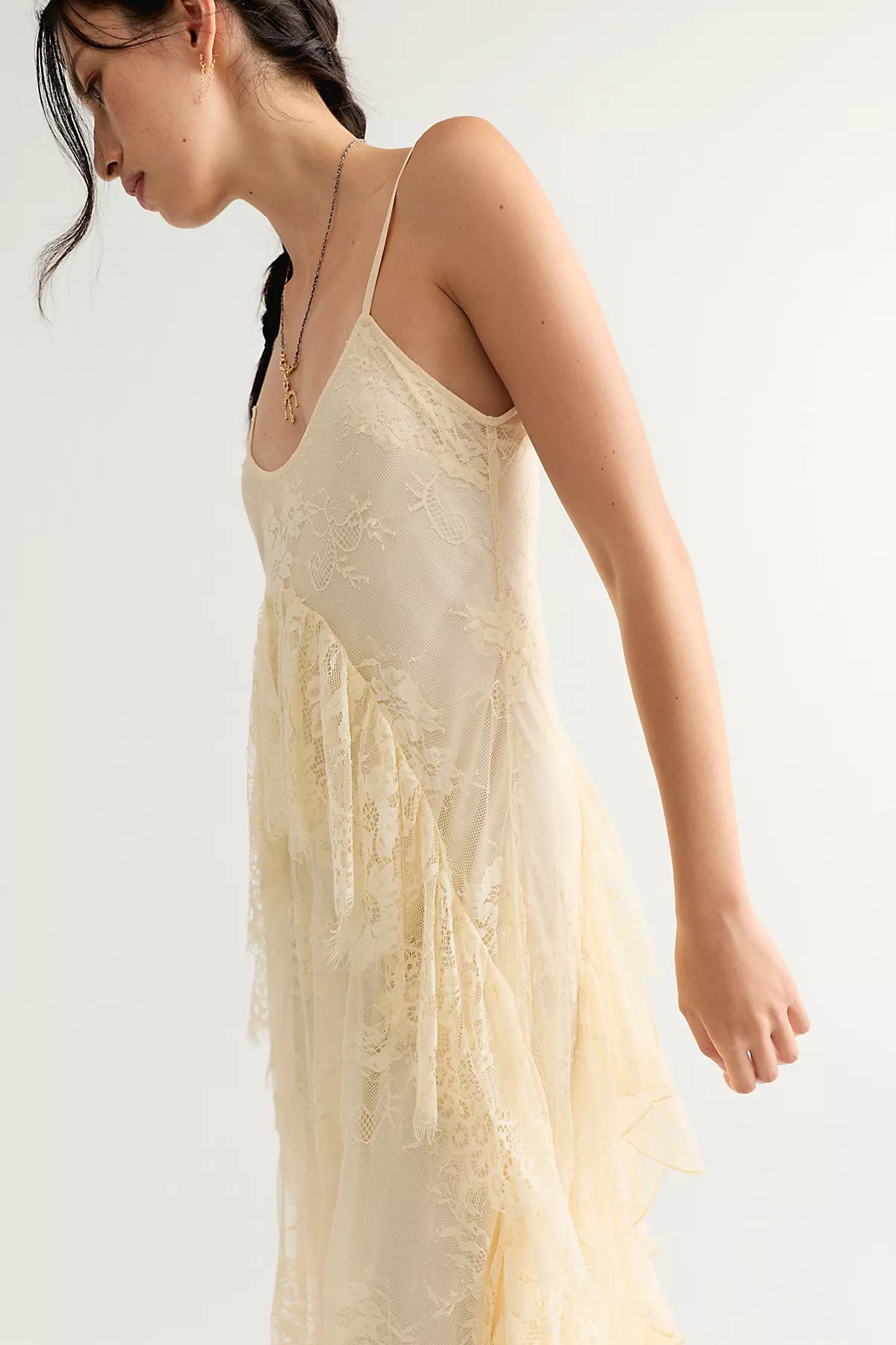 Nigel Preston Floating Angels Lace Maxi Dress